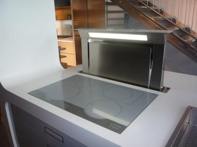 Вытяжка Falmec Design+ DOWN DRAFT tavolo 90 inox