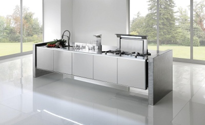 Вытяжка Falmec Design+ DOWN DRAFT tavolo 90 inox